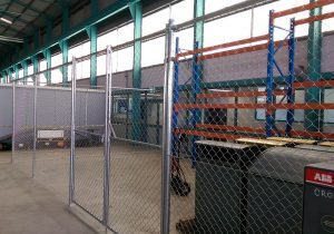 Galvanised chain link security enclosure in Brisbane